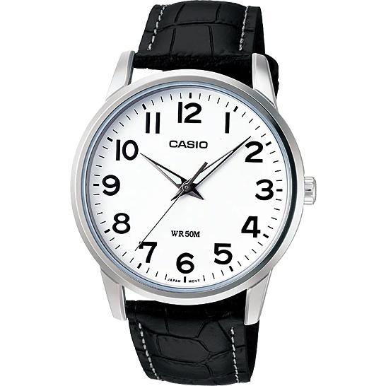 Casio นาฬิกาข้อมือผู้ชาย สายหนังแท้ รุ่น MTP-1303 ของแท้ รับประกัน 1 ปี