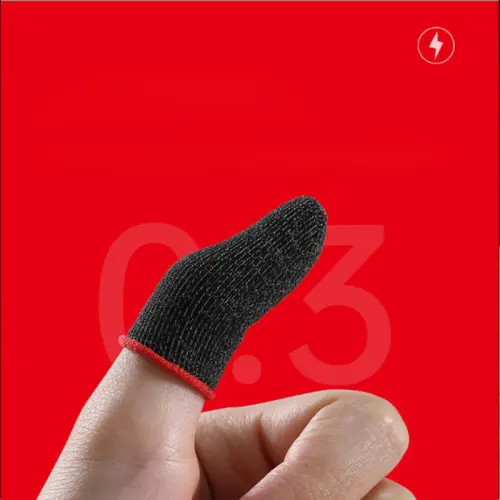 ถุงนิ้วเล่นเกมส์ (แพ็ค 1 คู่) กันลื่นและป้องกันเหงื่อ ไร้ตะเข็บ ใส่สบาย Gaming Finger Sleeve สำหรับเล่น PUBG ROV COD