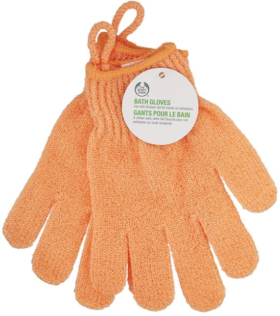 ซื้อที่ไหน ถุงมือขัดผิวกาย THE BODY SHOP BATH GLOVES สีส้ม ช่วยทำความสะอาดผิวพร้อมขัดผิวอย่างอ่อนโยนไปในตัว