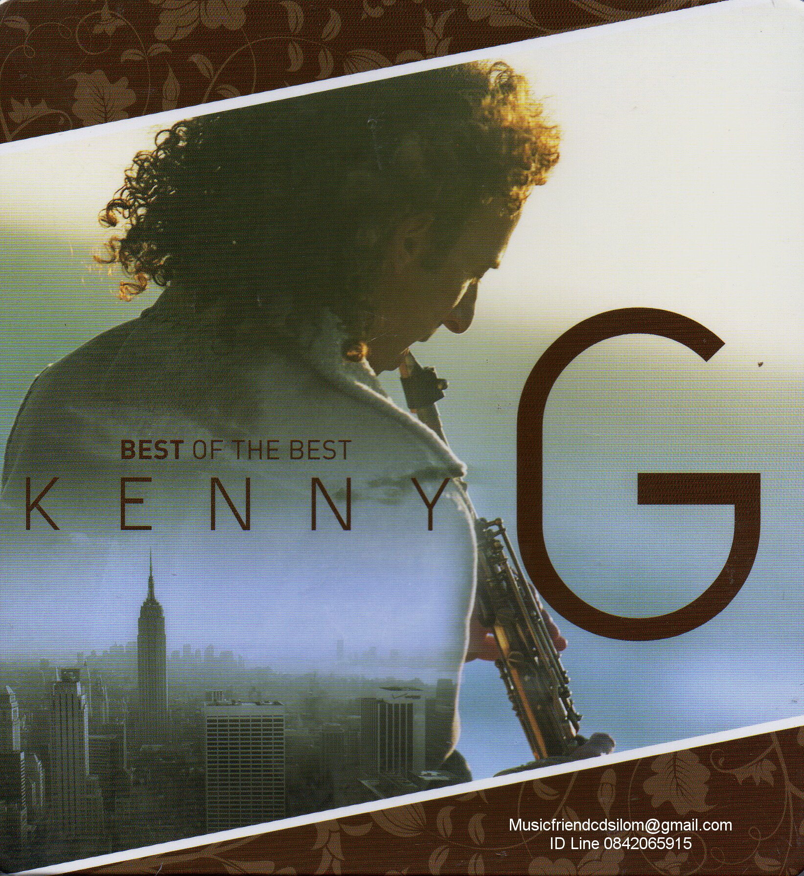 kenny g album with a gold g on disk