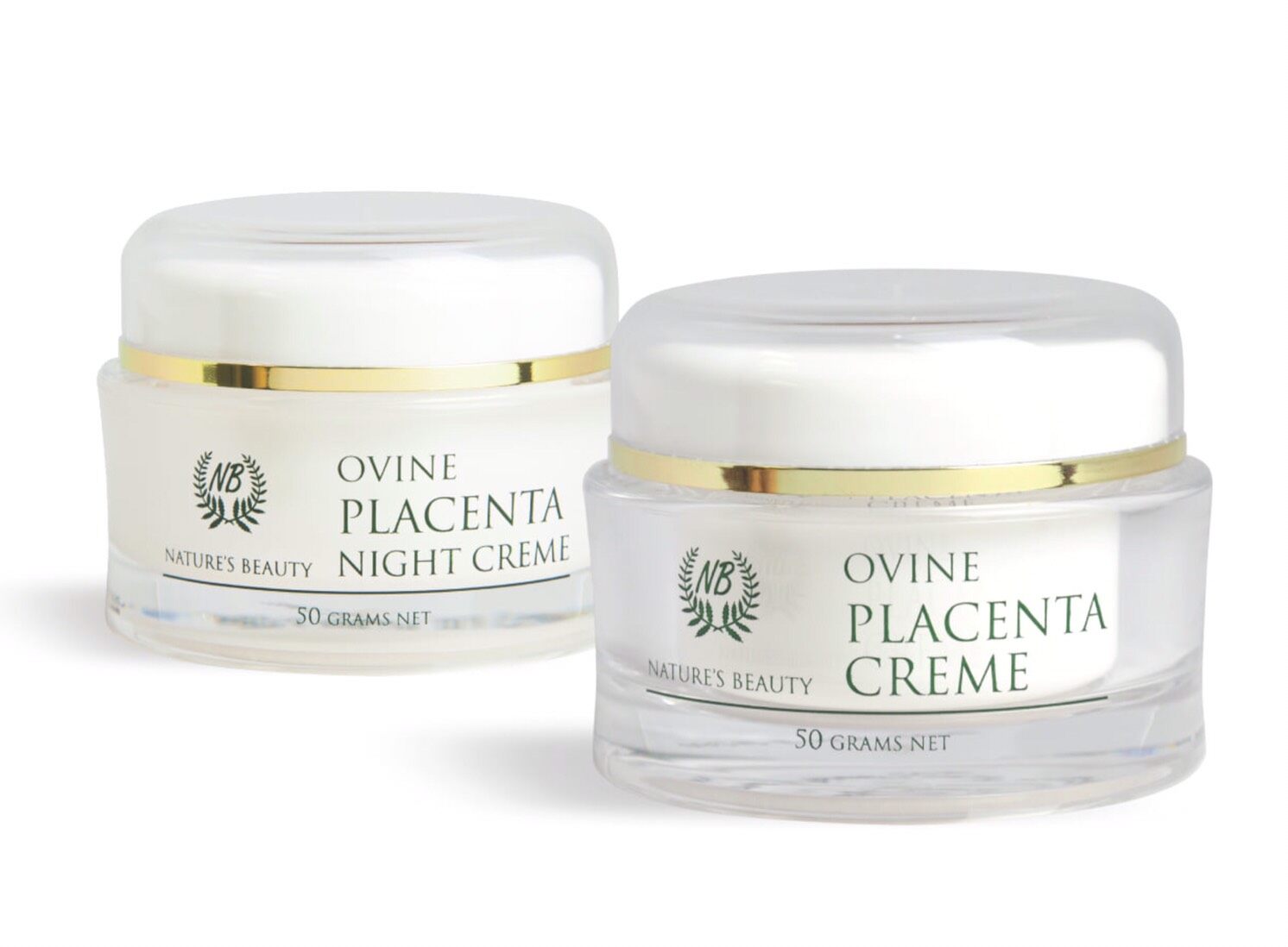 Ovine Placenta Cream + Ovine Placenta Night Cream ครีมรกแกะเกรดพรีเมียม [เดย์ครีม+ไนท์ครีม] ครีมทาหน้า ลดเลือนริ้วรอย/ลดความหมองคล้ำ/รอยสิว/ป้องกันฝ้า,กระ