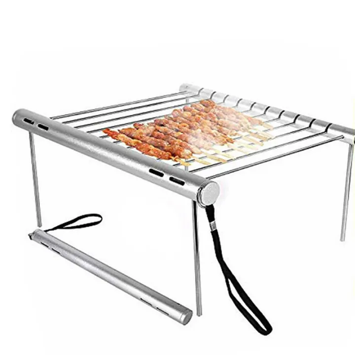 Garden BBQ Grill Charcoal Foldable Camping Patio Picnic Outdoor Stainless Steel