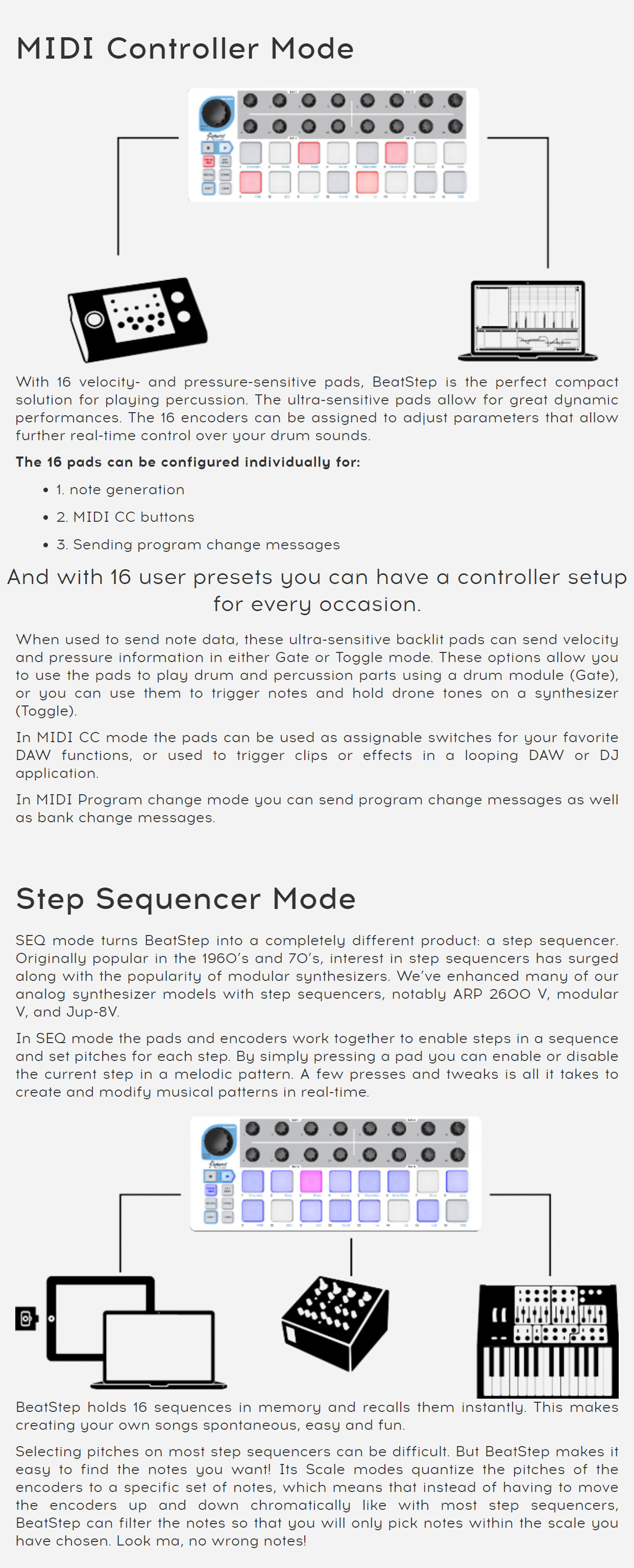 step sequencer ableton midi controller setup