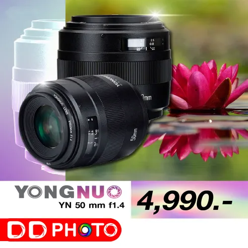 LENS Yongnuo YN 50mm f/1.4 for Nikon F-mount  รับปรักัน 1 ปี