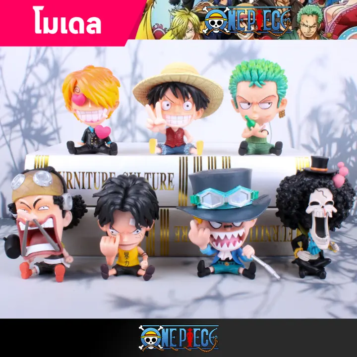 โมเดล ว นพ ซ One Piece Luffy ล ฟ โซโล นาม ซ นจ ช อปเปอร ซาโบ เอส แฟรงก ส งประมาณ 8 10 Cm ม ของพร อมส ง Lazada Co Th