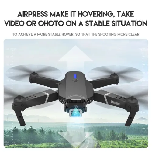 พร้อมส่ง! โดรนบังคับวิทยุ รุ่นขายดี Drone E88 Double camera ถ่ายภาพ บินนิ่ง ถ่ายวีดีโอชัด