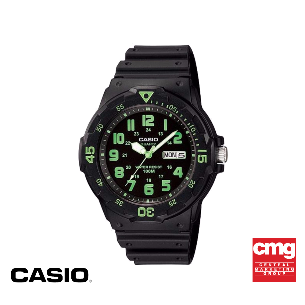 [ของแท้] CASIO นาฬิกาข้อมือผู้ชาย รุ่น MRW-200H-3BVDF นาฬิกา นาฬิกาข้อมือ นาฬิกากันน้ำ สายเรซิ่น