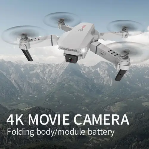 2021 ใหม่  Drone โดรนติดกล้อง HD 4k โดรนบังคับ โดรนควบคุมระยะไกล WIFI โดรนถ่ายภาพทางอากาศระดับ โดรนแบบพับได้ เครื่องบิน 360 องศาในเที่ยวบินต่อเนื่อง 30 กม./ชม.