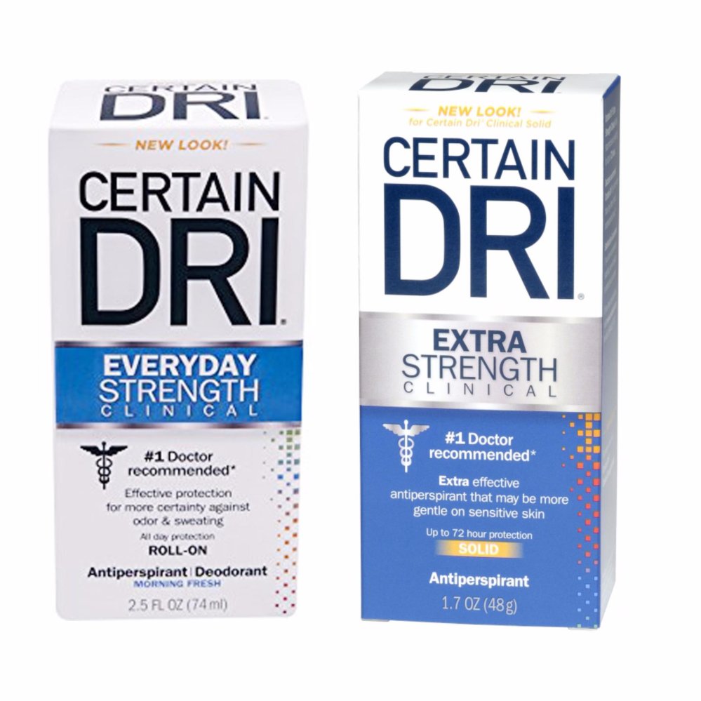 แนะนำ Certain Dri Everyday Strength Roll-On 74 ml. และ Certain Dri Extra Strength Solid 48g. (1 Set)