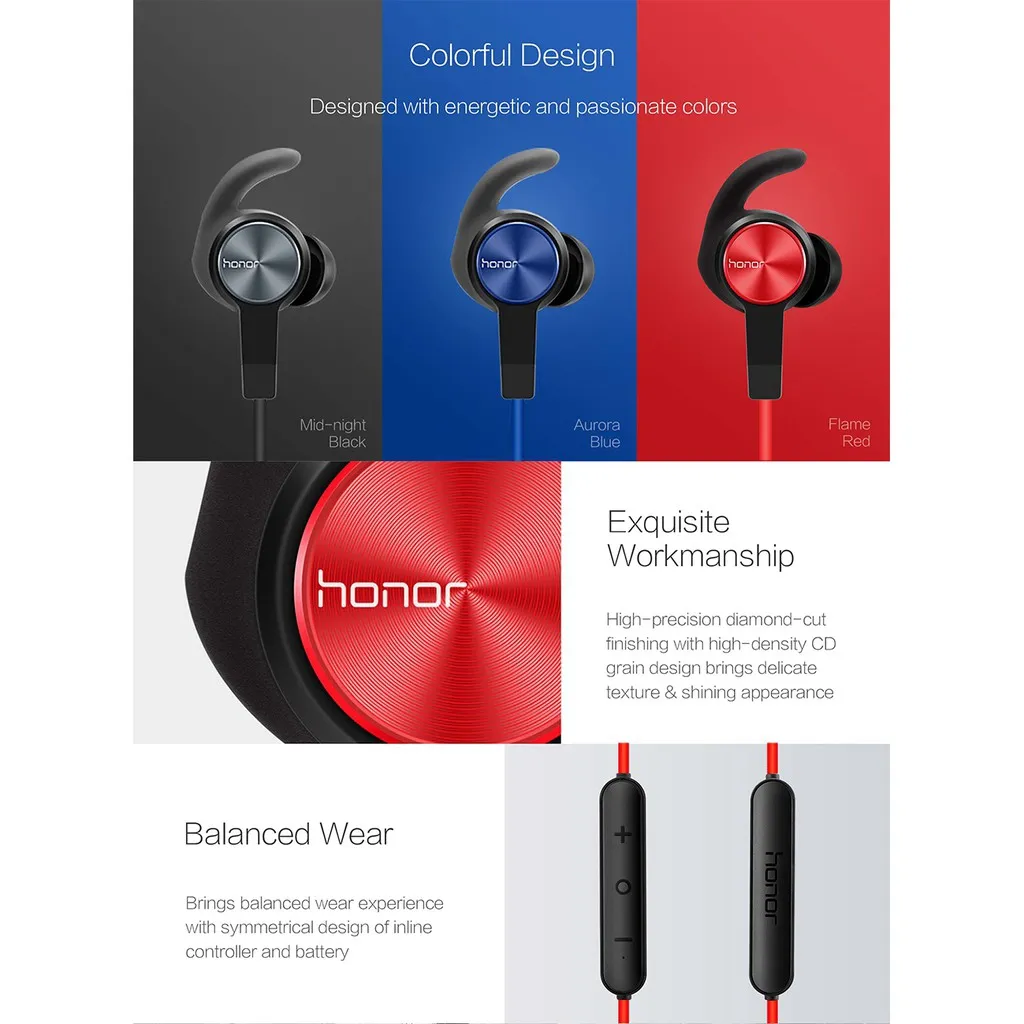 【พร้อมส่งจากกรุงเทพ】Honor Sport Bluetooth Earphones รุ่น Am61 หูฟัง ...