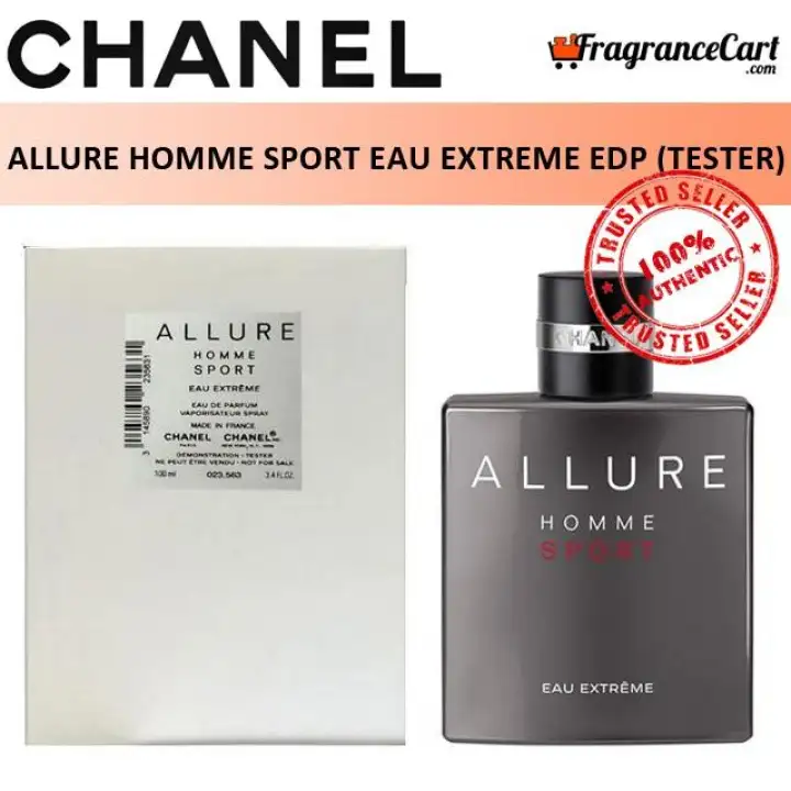 Welvarend titel Dochter Original Hot Sale Chanel Allure Homme Sport Eau Extreme EDP for Men (100ml  Tester) Eau de Parfum [Brand New 100% Authentic Perfume/Fragrance] | Lazada  PH