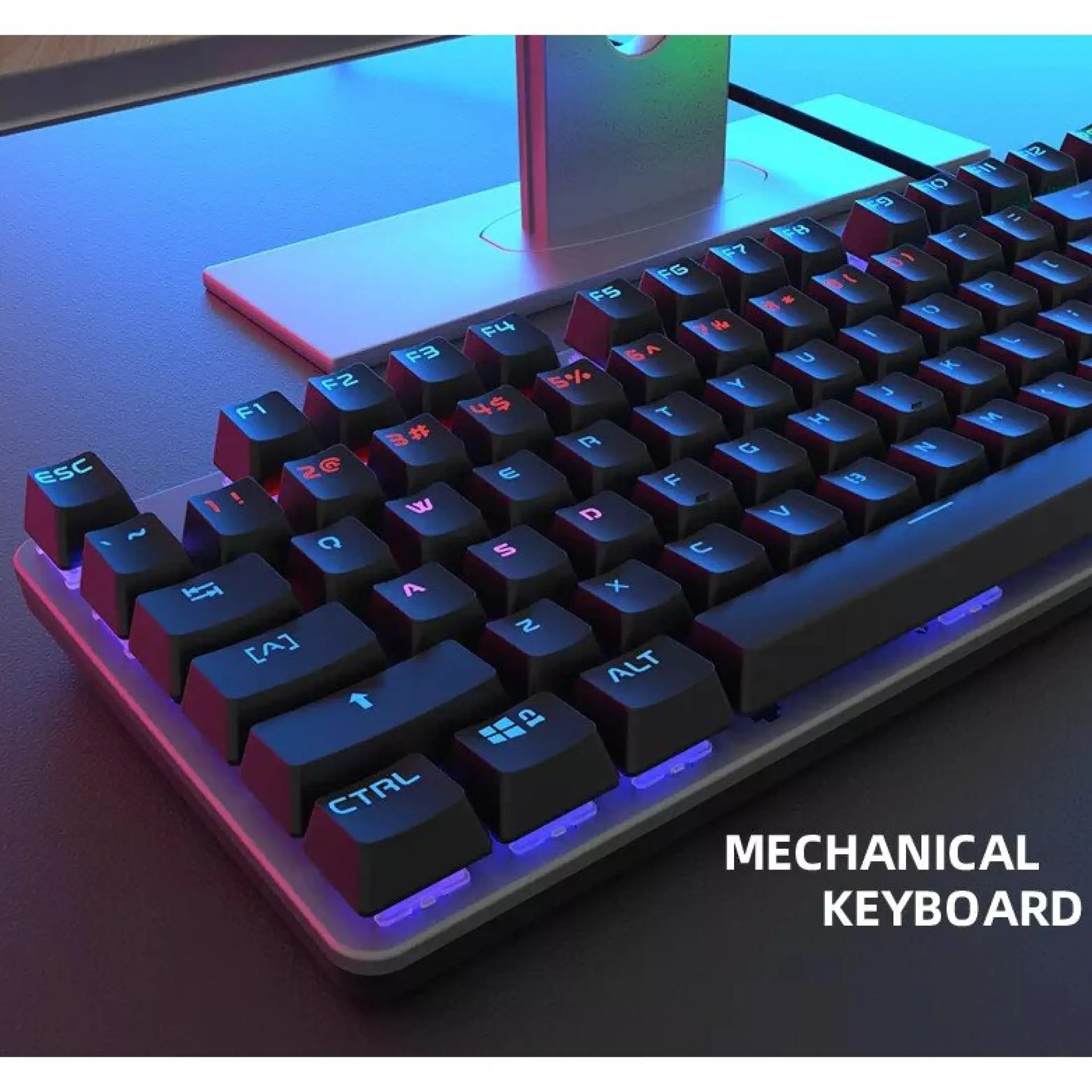 ?HOT⚡️ PHILIPS SPK8401 G401 คีย์บอร์ดเกมมิ่ง มีไฟ RGB Blue Switch Alloy  Panel Professional Gaming Mechanical Keyboard | Lazada.co.th