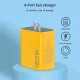 หัวชาร์จเร็ว หัวชาร์จPDที่ชาร์จเร็ว120W Fast Charge adapterQC3.0อแดปเตอร์ ชุดชาร์จเร็ว4ช่องB259. 