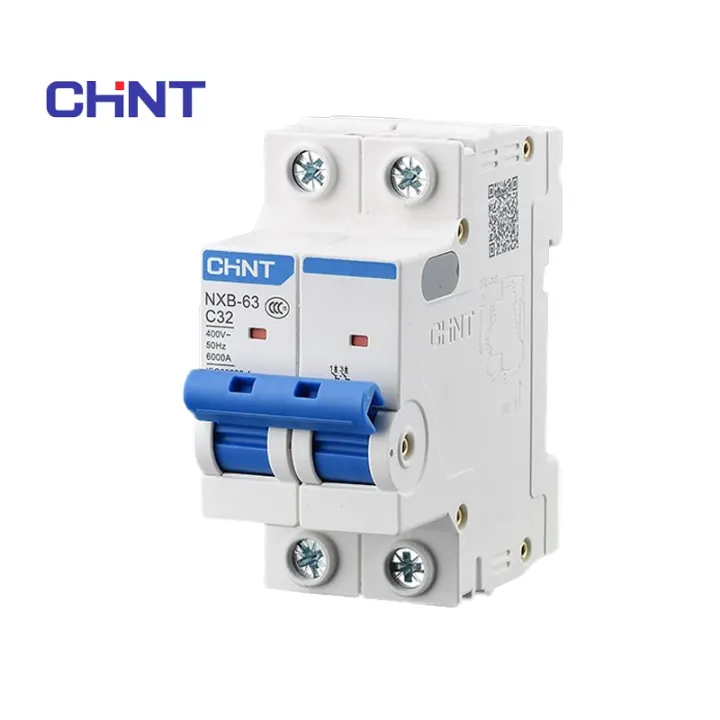 Chint Chnt 2P Miniature Circuit Breaker Type C NXB 63 AC 380V 400V Air ...