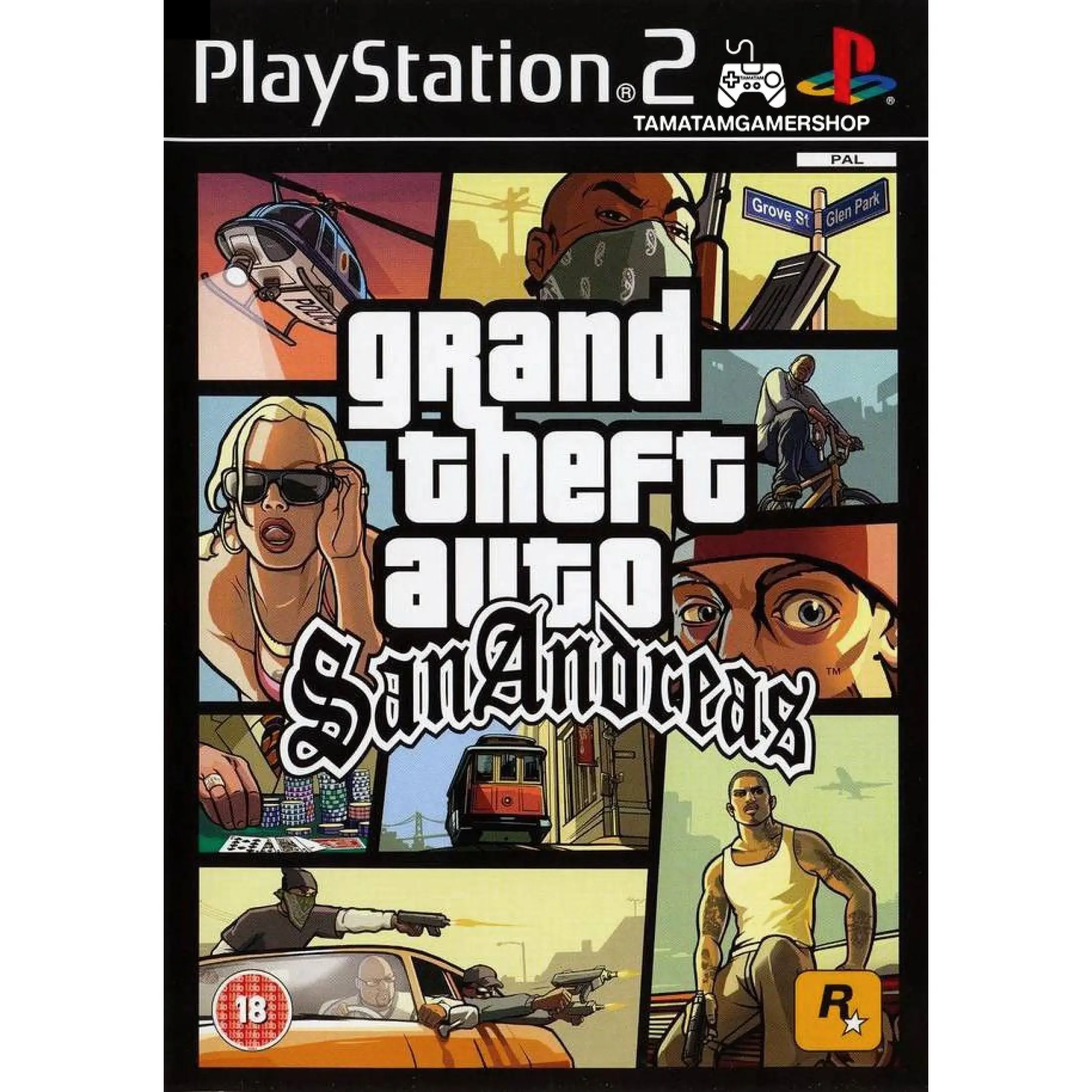 SALE แผ่นเกมส์PS2 [GTA : ภาคSan Andreas] เกมเพล2ยอดฮิต แผ่นplay2 Grand  Theft Auto SAN ps2***ส่งไว*** เกมและฮ๊อบบี้ แผ่นและตลับเกม Nintendo games |  Lazada.co.th | Hình 1