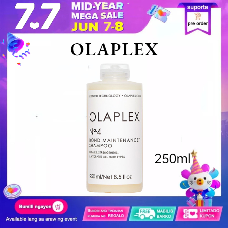 ซื้อที่ไหน 【ของแท้ 100%】Olaplex No.4 แชมพู 250ml BOND MAINTENANCE SHAMPOO ยาสระ ผมขจัดรังแคและไรได้อย่างมีประสิทธิภาพ ทําให้ผมนุ่มและนุ่มฟไม่แห้ง