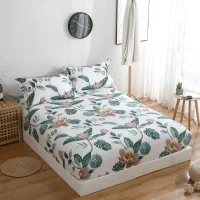 ซ อ Fitted Cotton Bed Sheet King ราคาถ ก, King Single Bed Sheet Set