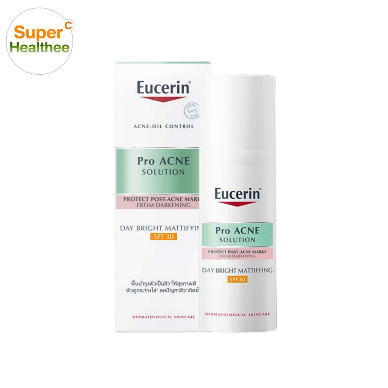 โปรโมชั่น Eucerin pro acne solution day bright mattifying spf30 50ml ยูเซอริน โปร แอคเน่ โซลูชั่น เดย์ ไบรท์ แมททิฟายอิ้ง