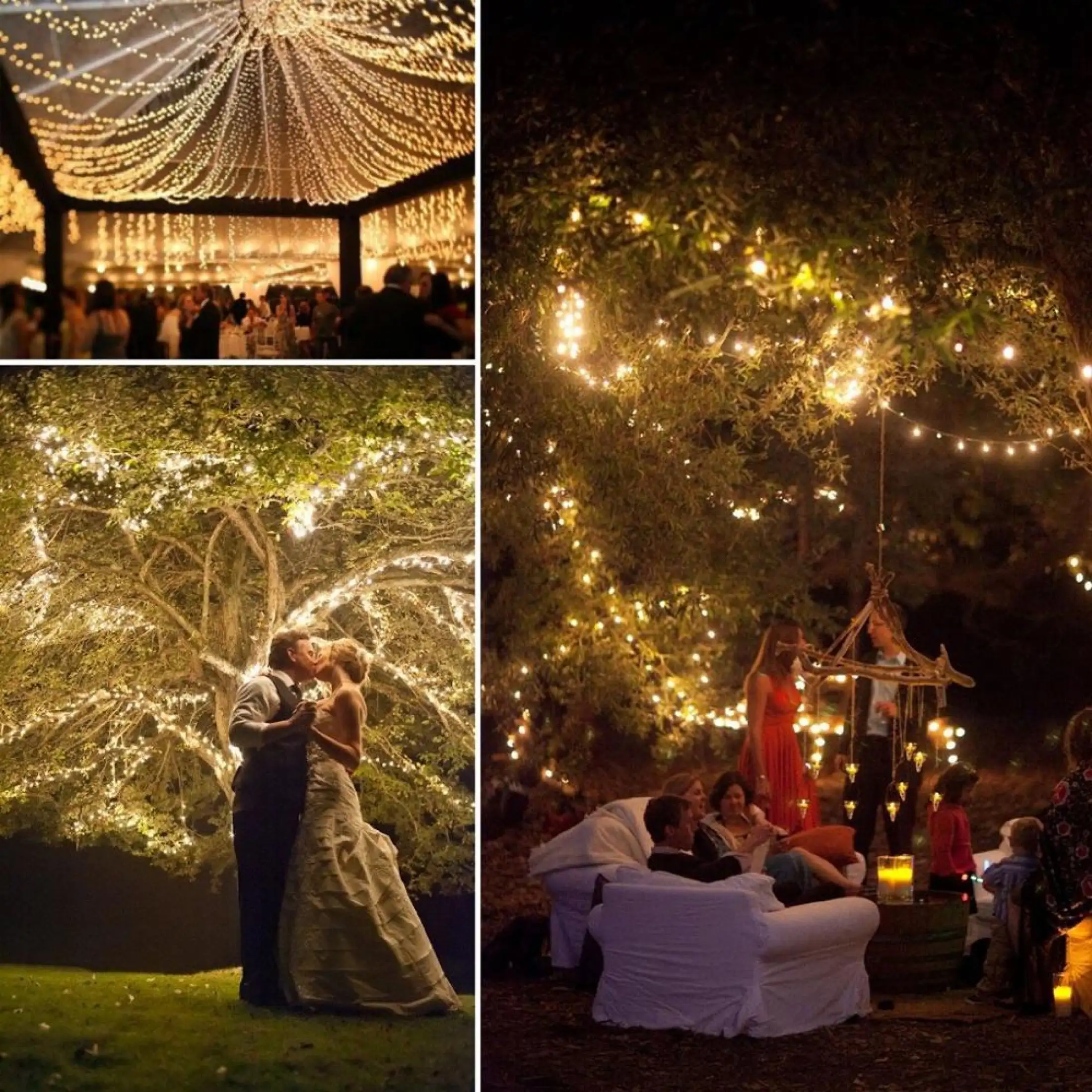 100 200 LED Fairy Solar Powered String Light Starry Outdoor Garden Party Wedding
