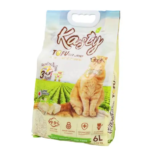Kasty Tofu Litter 20L. ทรายแมวเต้าหู้ธรรมชาติ (9.08 Kg.)