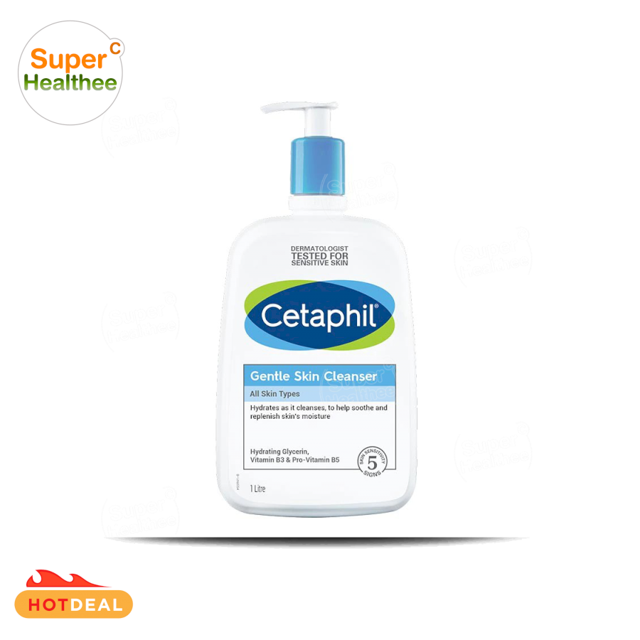 แนะนำ Cetaphil gentle skin cleanser 1000 มล เซตาฟิล เจนเทิล สกิน คลินเซอร์ (แพ็คเกจใหม่)