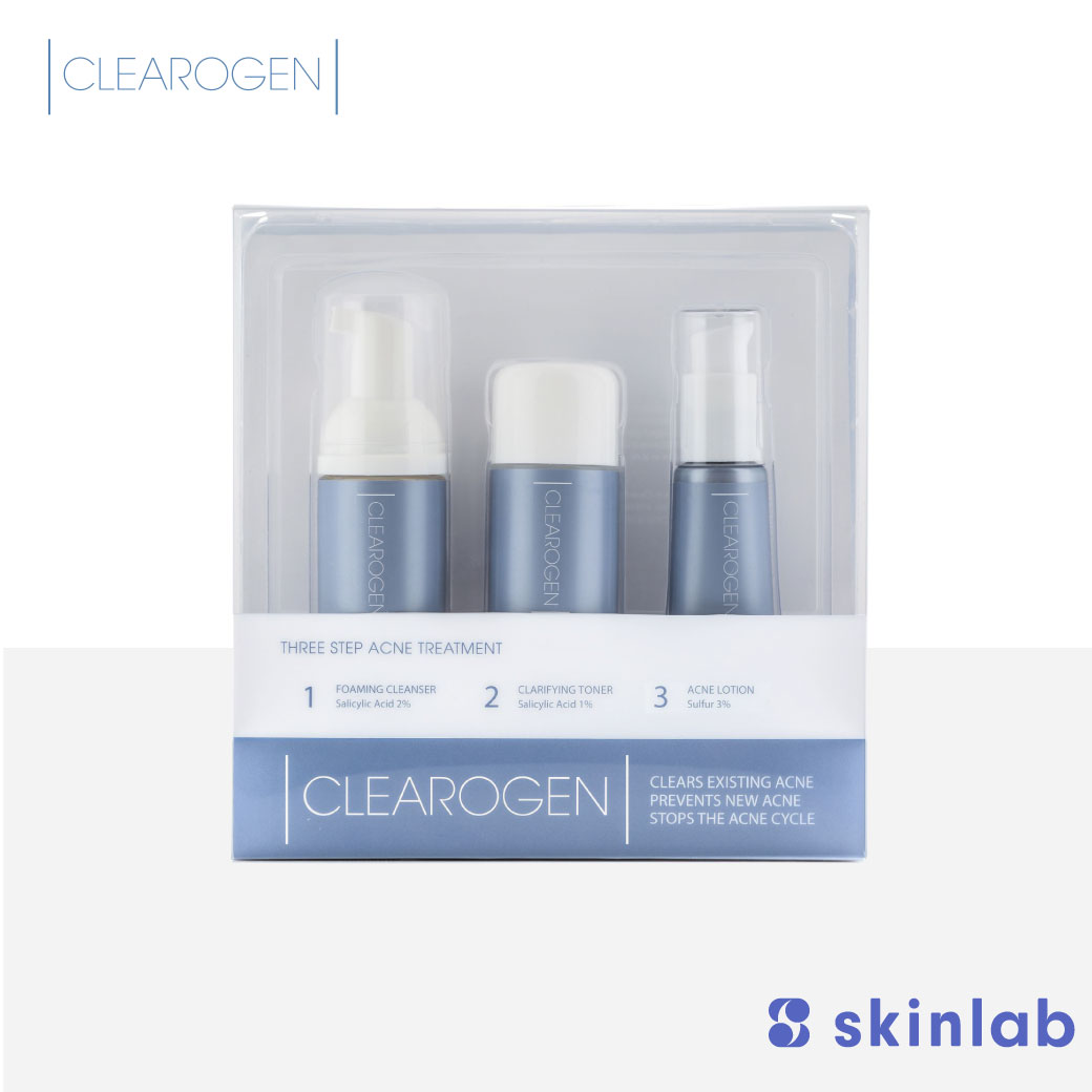 ราคา Clearogen 3 Step Anti-Blemish System 1 Month Set [เซตรักษาสิว, สิวอักเสบ, สิวอุดตัน, ลดความมัน]