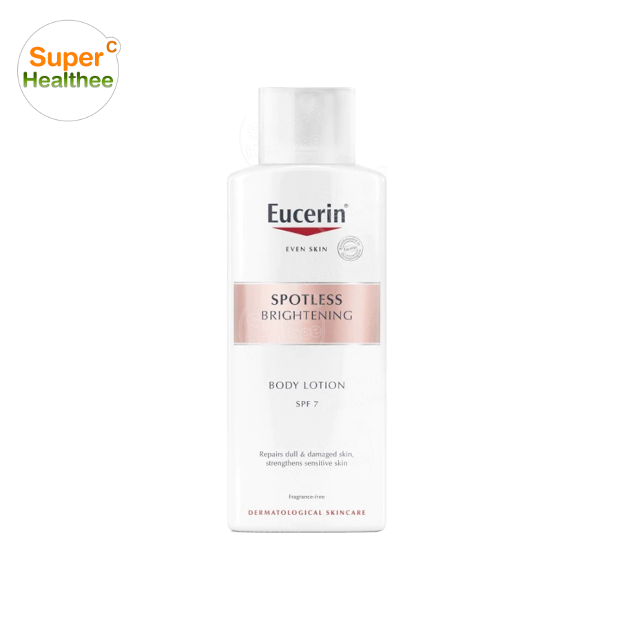 แนะนำ Eucerin Spotless Brightening body lotion SPF7 250ml ยูเซอรีน อัลตร้าไวท์ พลัส สปอตเลส บอดี้ โลชั่น