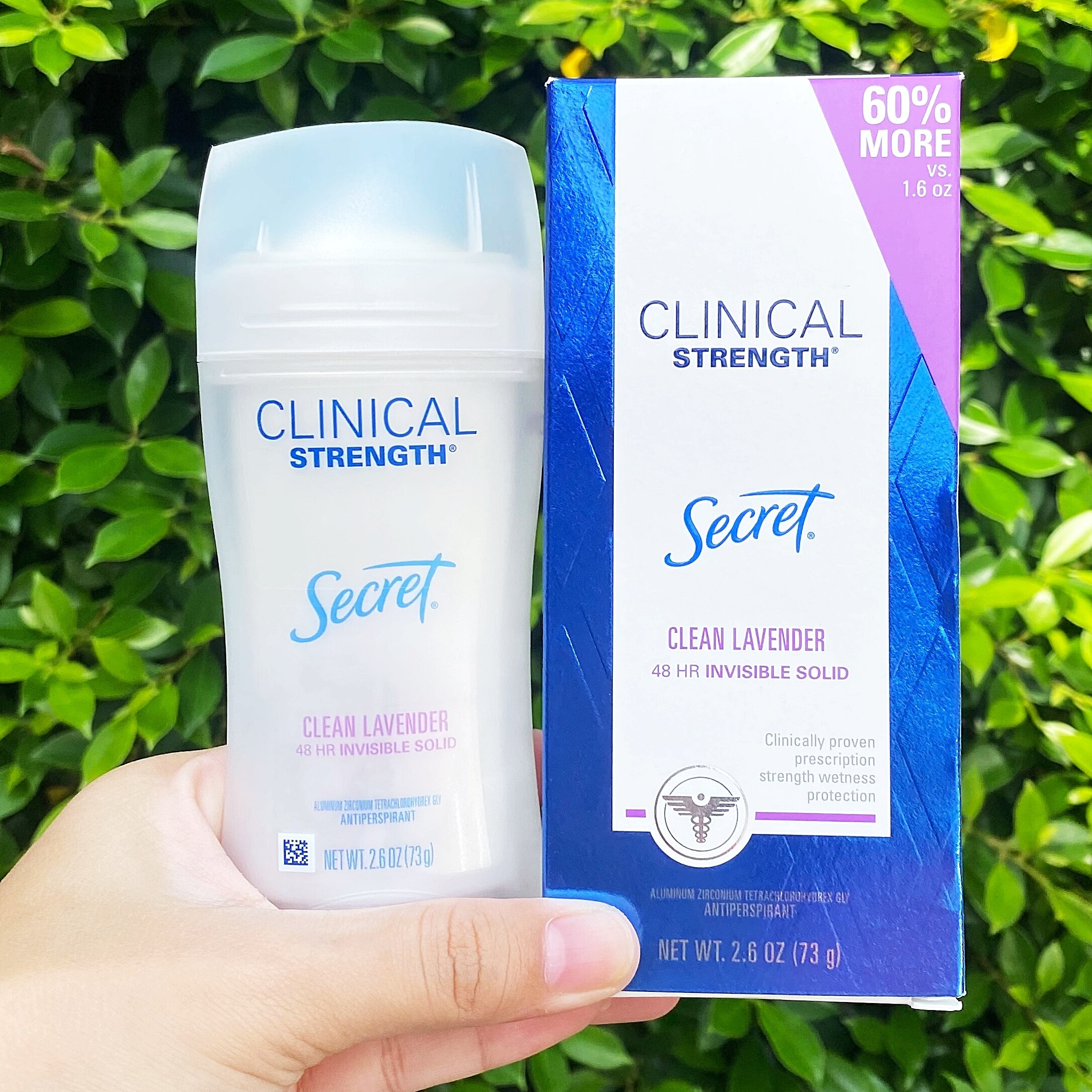 แนะนำ ซีเคร็ท โรลออนสติ๊ก ระงับกลิ่นกาย Secret Clinical Strength Antiperspirant, Invisible Solid, Clean Lavender 73g (Secret®) สำหรับผู้หญิง