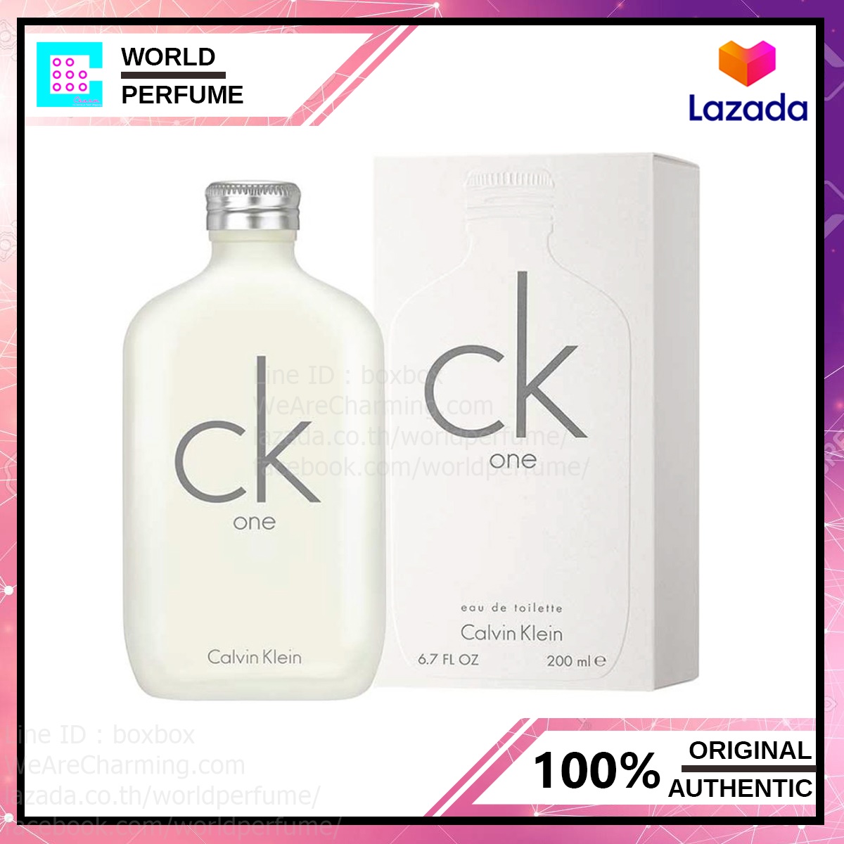 CK One Eau de Toilette 100 ml., 200 ml.