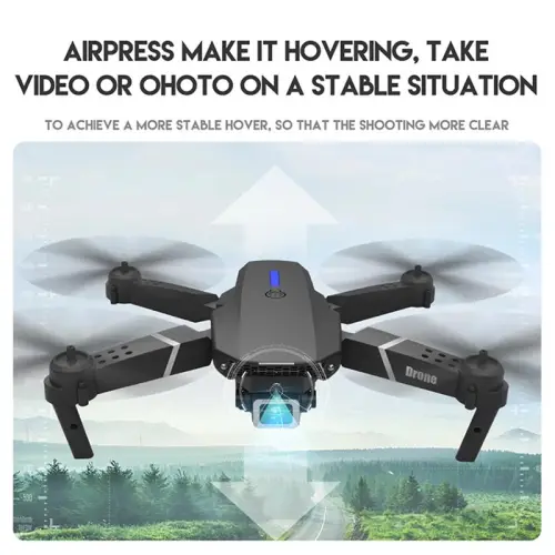 ✔¤  พร้อมส่ง! โดรนบังคับวิทยุ รุ่นขายดี Drone E88 Double camera ถ่ายภาพ บินนิ่ง ถ่ายวีดีโอชัด
