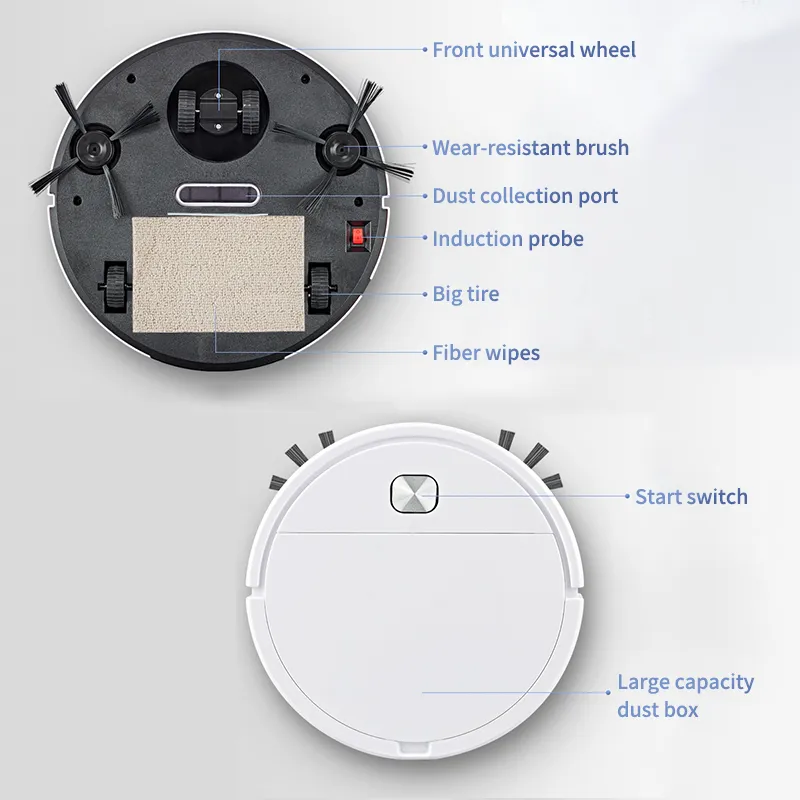 Ckitchen【รับประกัน5ปี】เครื่องดูดฝุ่น หุ่นยนต์ดูดฝุ่น ที่ดูดฝุ่น Vacuum