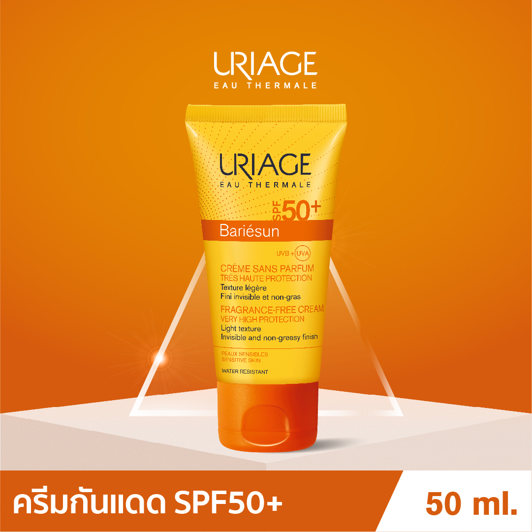 รีวิว [EXP2023-02] Uriage Bariesun Cream Very High Protection SPF50+ ยูรีอาช แบริซัน ครีม เวรี่ ไฮ โพเทคชั่น เอสพีเอฟ 50+ 50ml ครีมกันแดด