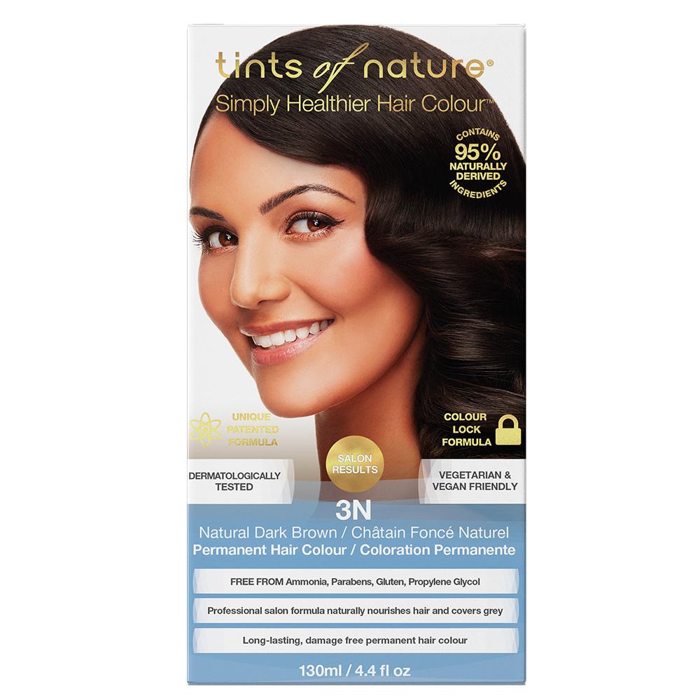 Organic Pavilion Tints of Nature 3N Natural Dark Brown - Permanent Hair Colour น้ำยาย้อมผมออร์แกนิค (130ml)