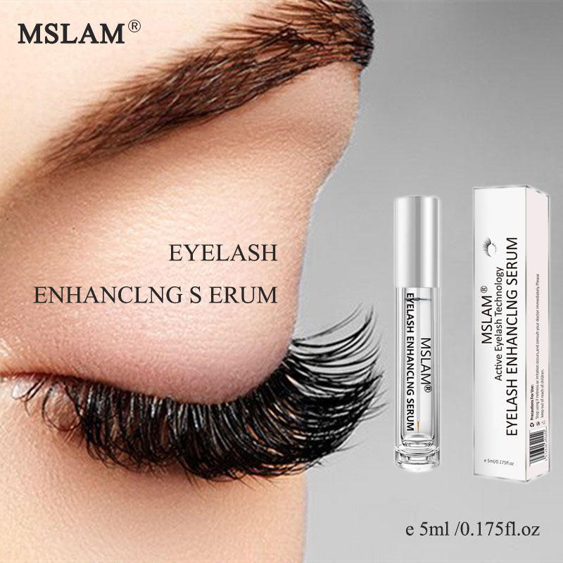 แนะนำ MSLAM eyelash enhancer Active eyelash technology 5ml เซรั่มขนตายาว ซรั่มบำรุงและเพิ่มความยาวขนตา สูตรขั้นสูงประกอบด้วยเปปไทด์ โปรตีน วิตามิน และส่วนผสมปรับสภาพเพื่อให้มีลักษณะที่หนาแน่น อ่อนนุ่ม อวบอ้วนและหนาแน่นภายใน 30 วัน