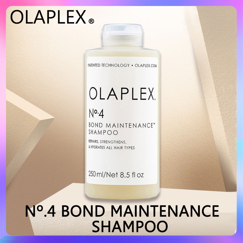 Olaplex No.4 แชมพู 250ml BOND MAINTENANCE SHAMPOO ยาสระ ผมขจัดรังแคและไรได้อย่างมีประสิทธิภาพ ทําให้ผมนุ่มและนุ่มฟไม่แห้ง