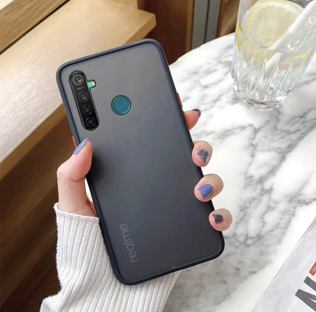 [ส่งจากไทย]Case Realme C3 เคสกันกระแทก เคสโทรศัพท์ เรียวมี ขอบสีหลัง ...
