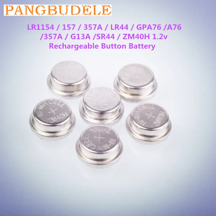 Zm40h 1.2V rechargeable button battery can replace r1154 157 ir44 gpa76 ...