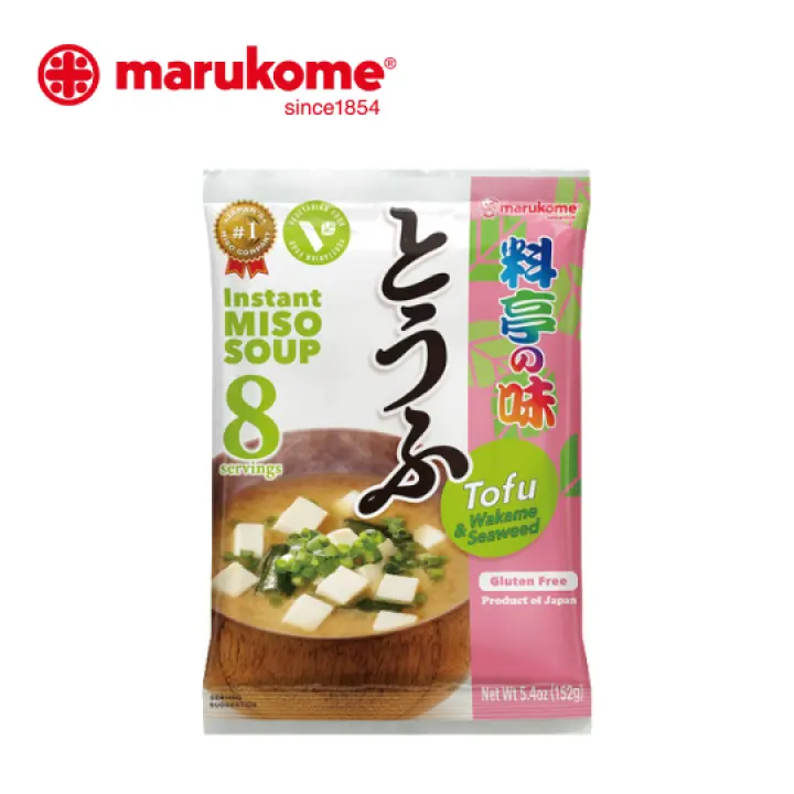 MARUKOME มารุโคเมะ Instant Miso Soup Ryotei no Aji Vegetable Tofu 8serving  ซุปมิโซะสำเร็จรูปเวเกตเทเบิลเรียวเทโนะอาจิ เต้าหู้ 8เสิร์ฟ | Lazada.co.th