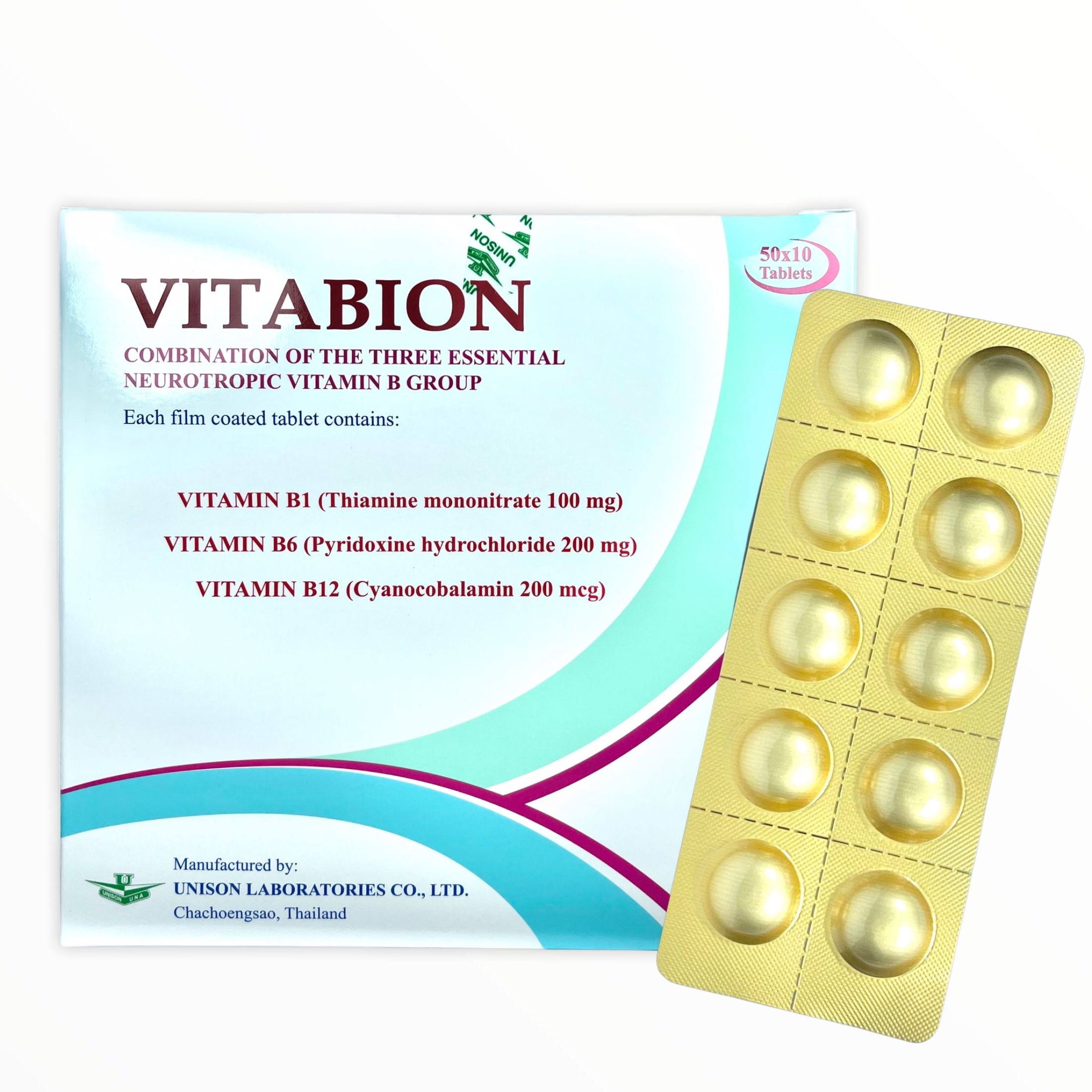 ไวตาเบ ยน Vitabion ว ตาม น บ 1บ 6บ 12 ส ตรเข มข น แผงละ 10 เม ด แพค 5 แผง ส งฟร Lazada Co Th